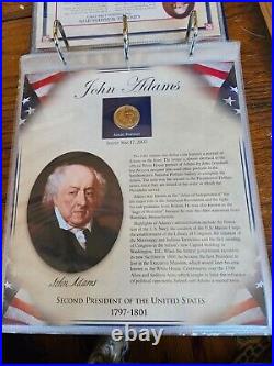 PRESIDENT COIN COLLECTION G Washington/Martha Medal-Jackson W Alaska, DC State