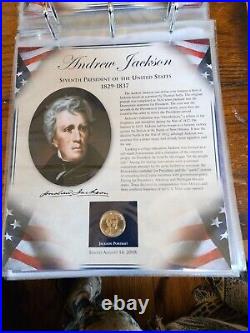 PRESIDENT COIN COLLECTION G Washington/Martha Medal-Jackson W Alaska, DC State