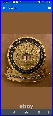 PRESIDENT DONALD J. TRUMP CHALLENGE COIN With FLOAT DISPLAY & CERT OF AUTHENTICITY
