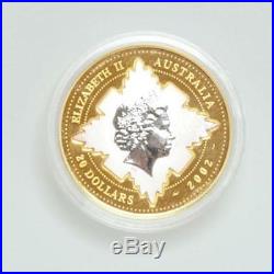 Perth Mint Elizabeth II Australia 20 Dollar 2002 Golden Jubilee Coin Gold/silver