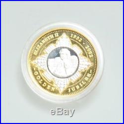 Perth Mint Elizabeth II Australia 20 Dollar 2002 Golden Jubilee Coin Gold/silver