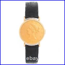 Piaget Ten Dollar Gold Coin Collection 18k Yellow Gold Watch item# 62172