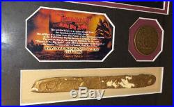 Pirates Of The Caribbean In The Big Apple Replica Gold From Ride & Coin Framed