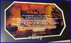 Pirates Of The Caribbean In The Big Apple Replica Gold From Ride & Coin Framed