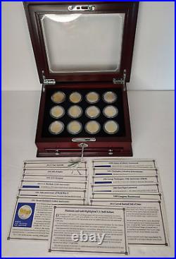 Platinum and Gold Highlighted US Half Dollars Collection