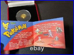 Pobjoy Mint Niue 2001 Pokemon 20 Dollar Gold Coin Pichu