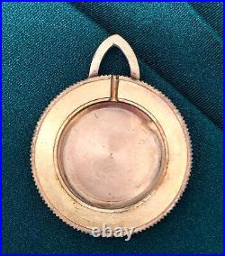 Pocket Coin Watch ROBERT CART Gold Plated 10 Microns TO BE RESTORED One FRANC /