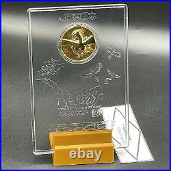 Pokemon Lugia Medal JR East 1999 Stamp Rally Gold Coin & Shield with a box JPN