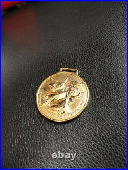 Pokemon Lugia Pikachu Medal JR East 1998 & 1999 Stamp Rally Gold Coin Set of 2