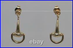 Pre-owned Roberto Coin 18kt Yellow Gold Cheval Collection Stirrup Earrings