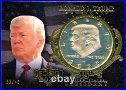 President Donald Trump 2020 Leaf Decision Gold Coin Sp 32/45