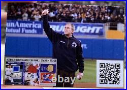 President George W. Bush AUTOGRAPH RELIC CARD! First Pitch Signed 14k Gold Coin