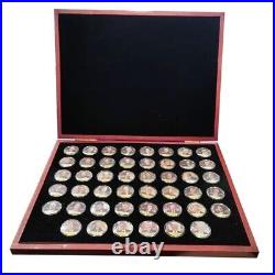 Presidents Of The United States of America 46 Pcs Gold Coin Collection USA