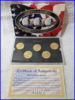 Quarter Collection Gold Platinum Denver Philadelphia 1999-2002 / 2006-2008