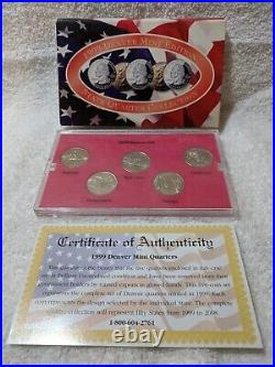 Quarter Collection Gold Platinum Denver Philadelphia 1999-2002 / 2006-2008