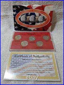 Quarter Collection Gold Platinum Denver Philadelphia 1999-2002 / 2006-2008