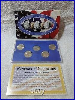 Quarter Collection Gold Platinum Denver Philadelphia 1999-2002 / 2006-2008