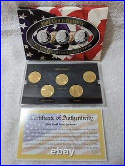 Quarter Collection Gold Platinum Denver Philadelphia 1999-2002 / 2006-2008