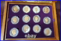 Queen Elizabeth Golden Jubilee Collection Set of 24 Proof Coins 2002 + More