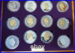 Queen Elizabeth Golden Jubilee Collection Set of 24 Proof Coins 2002 + More