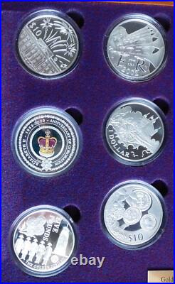 Queen Elizabeth II Golden Jubilee Coin Collection 2002 Silver Proof 24 Coin Set