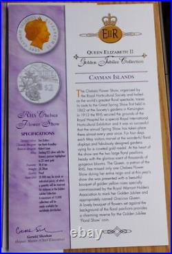Queen Elizabeth II Golden Jubilee Coin Collection 2002 Silver Proof 24 Coin Set