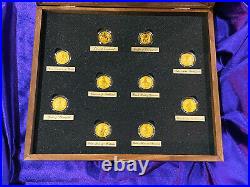 Queens Beasts 1/4 Oz Gold Bullion complete collection