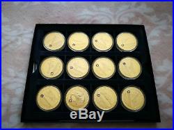RAF Collection Gold coins 17 medals in a collection box