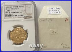 RARE 1322-28 FRANCE ROYAL d'Or CHARLES IV GOLD COIN! From the MORRIS COLLECTION