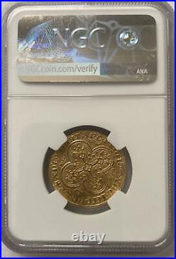 RARE 1322-28 FRANCE ROYAL d'Or CHARLES IV GOLD COIN! From the MORRIS COLLECTION