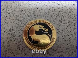 RARE 18K Gold Plated MORTAL KOMBAT Collector's Edition Coin Pogs Slammer