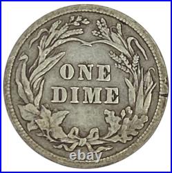 RARE? 1907 Barber Dime AU REPUNCHED DATE Collectable Variety Coin