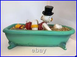 RARE 1985 UNCLE SCROOGE McDUCK SWIMMING IN BATHTUB GOLD COINS CARL BARKS FIGURE