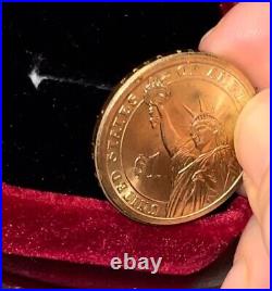 RARE 2007 gold dollar coin Presidential Collection 8 grams But AMAZING COIN