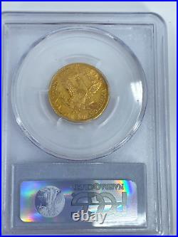 RARE CAC 1884-CC, PCGS, AU 58 $5 Gold Half Eagle Battle Born Nevada Collect