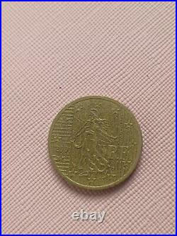 RARE France 50 Cent RF 2001 Euro Coin French Coins, Collectible Nordic Gold