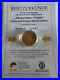 RARE MARTIN LUTHER Double Sided Gold Plated Coin in Plastic Box