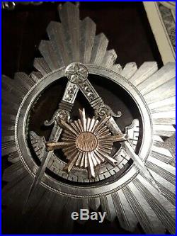 RARE Masonic Freemason 1891 Rose Gold Silver Coin Ceremonial Brother Award