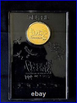 RARE Nintendo Pokemon Stamp Rally 1999 JR East Lugia Gold Coin With Case