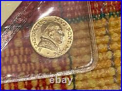 RARE VINTAGE LOT 8K Solid Gold COIN miniature Gold coins COLLECTION POPES