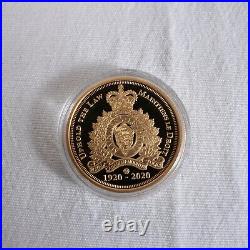 RCMP Proof Coin Collection 2020 Gold Plated Bradford Authenticated