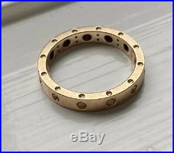 ROBERTO COIN Authentic Rose Gold Pois Moi 18K Ring Symphony Collection Sz 6