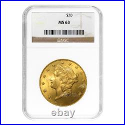 Random Year $20 Liberty Double Eagle MS-63 Gold Coin United States Mint