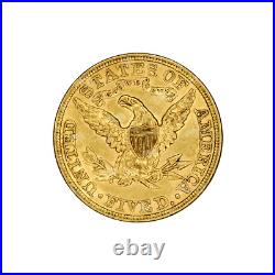 Random Year $5 Liberty Half Eagle AU Gold Coin United States Mint