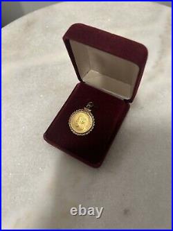 Rare 1903 Gold Pendant Coin 5 Rouble Ruble Imperial Empire Russia Nicholas II