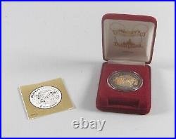 Rare 1993 Disney Mickey Toontown Opening Date 1ozt. 999 Silver Proof Round Gold