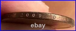 Rare 2009-P Sacagawea US Dollar Coin Rim Lettering Collectible $1 Gold