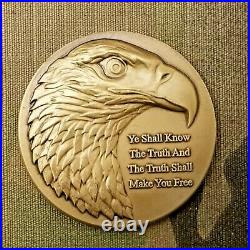 Rare, Cia, Eagle, Gold Version, Challenge Coin