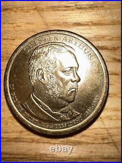 Rare Collectible Chester Arthur Presidential 1$ Gold Dollar Coin