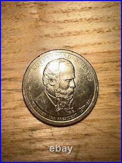 Rare Collectible Rutherford B. Hayes Presidential 1$ Gold Dollar Coin